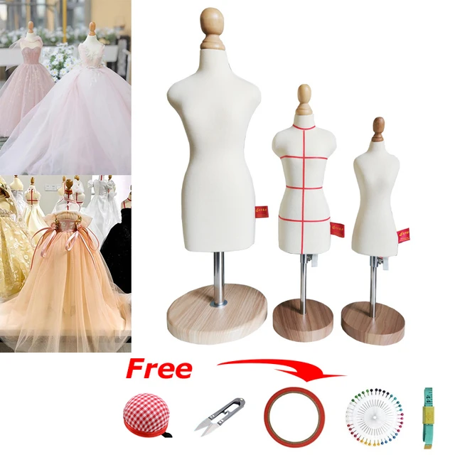 Size 4 Female Half Scale Dress Form Tailor Mannequin Sewing