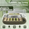 24 Egg Incubator with Automatic Turning, Temperature and Humidity Control, LED Egg Candler, and Auto Water Addition, for Hatchin