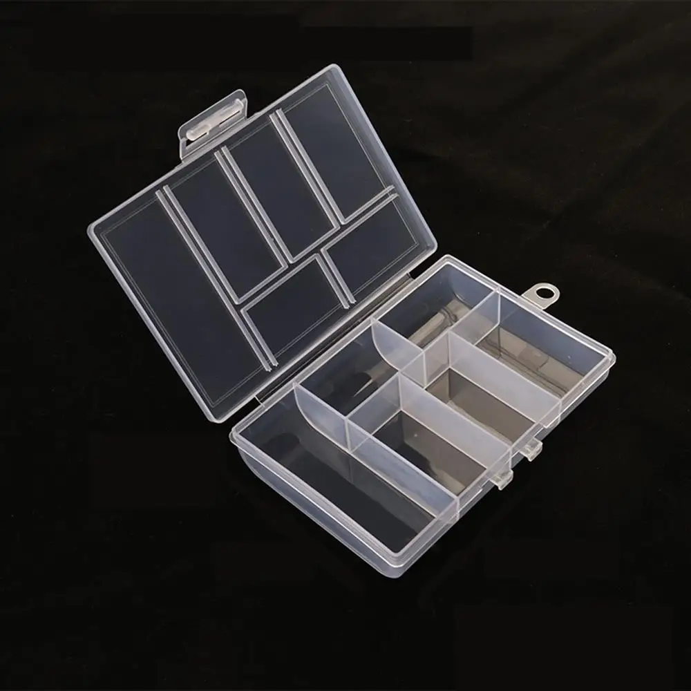 Transparent Jewelry Box Organizer Plastic Storage Case Adjustable Container For Beads Earring Box Jewelry Organizer Display