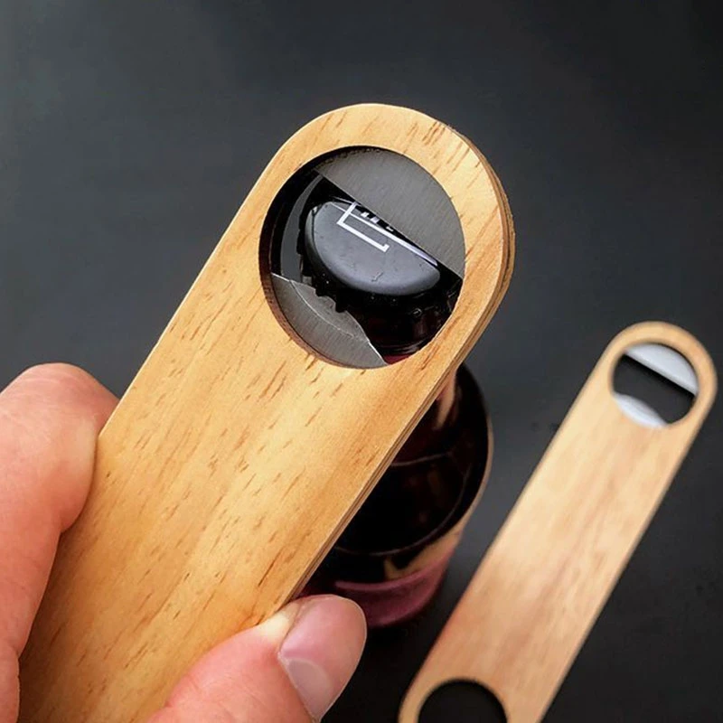 

50Pcs Professional Beer Bottle Opener, Bartender's wood Speed OpenerBottle Cap Opener Remover Bar Blade Kitchen Tool