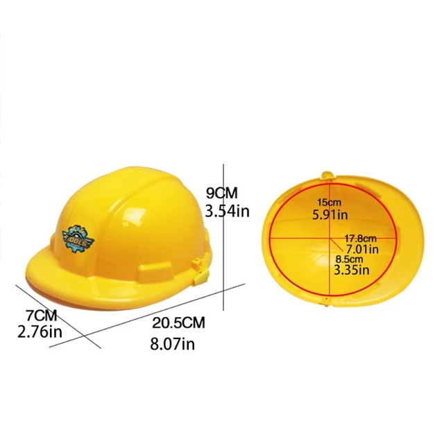 GXMB Mini Hard Hat for Kids Carpenter Tool Toy Developmental Helmet Kids Interactive Pretend Play Game Cos Play Costume Set 6