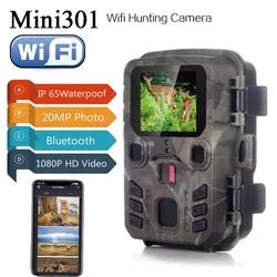 Wifi301/Mini301 Hunting Camera APP Control Trail Camera Wireless Bluetooth 24MP 1296P Night Vision Motion Wildlife Traps Photo