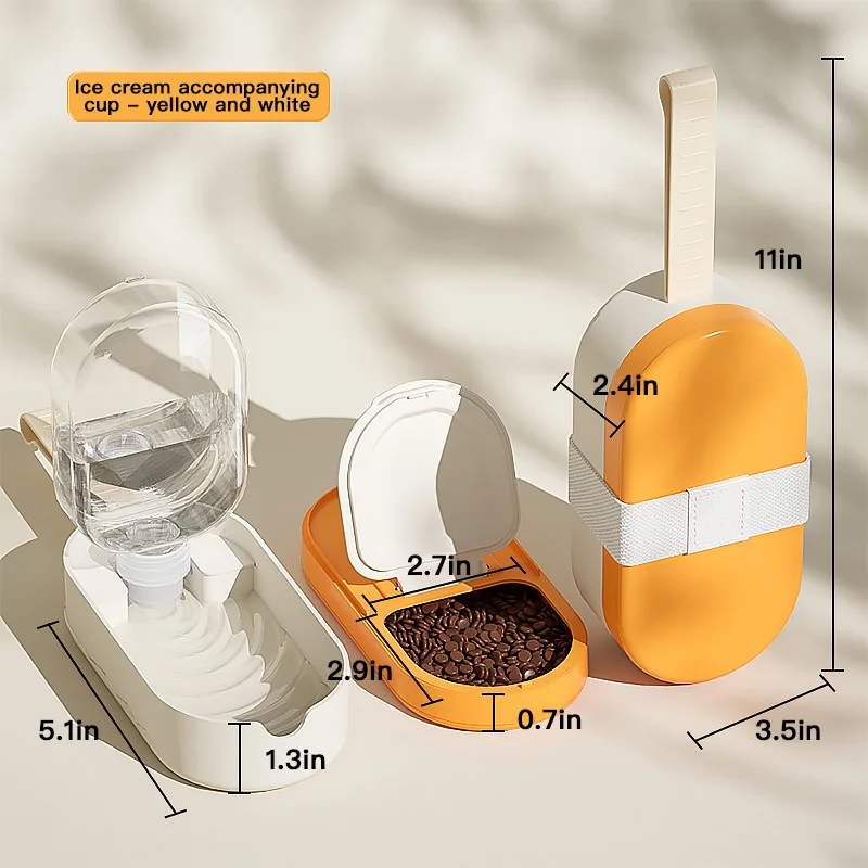 Pet Little Dog Cat Ice Cream Cup Feeding Water Feeding Food Storage - PeticaDeals