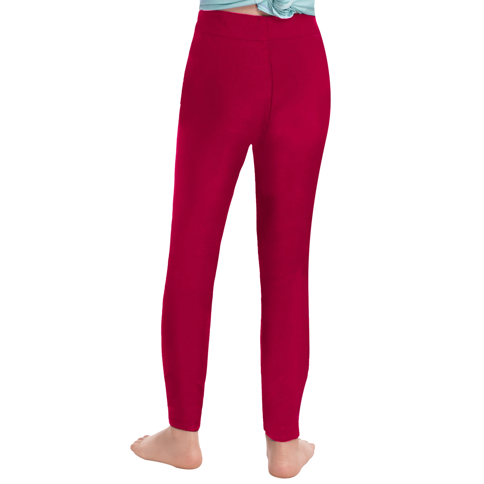 Deux par Deux Girl Super Soft Rib Leggings Burgundy - Toddler|Child - Macy's