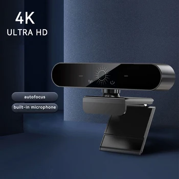 Webcam Fotocamera Web USB 4K con microfono Messa a fuoco automatica Fotocamera 2K PC Computer portatile Streaming live Webcam 1080P per videochiamate