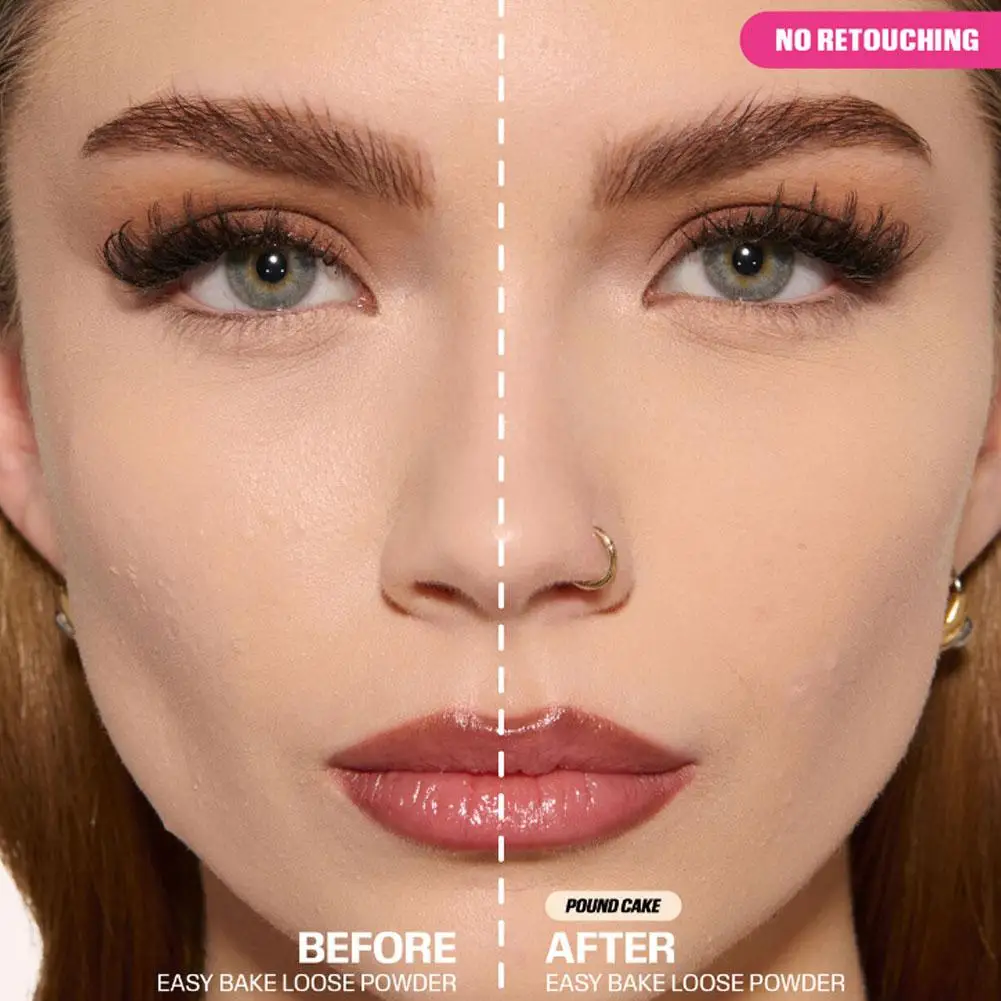 Easy Bake Loose & Setting Powder Long Lasting Oil Control Matte Waterproof Brightening Loose Powder Makeup