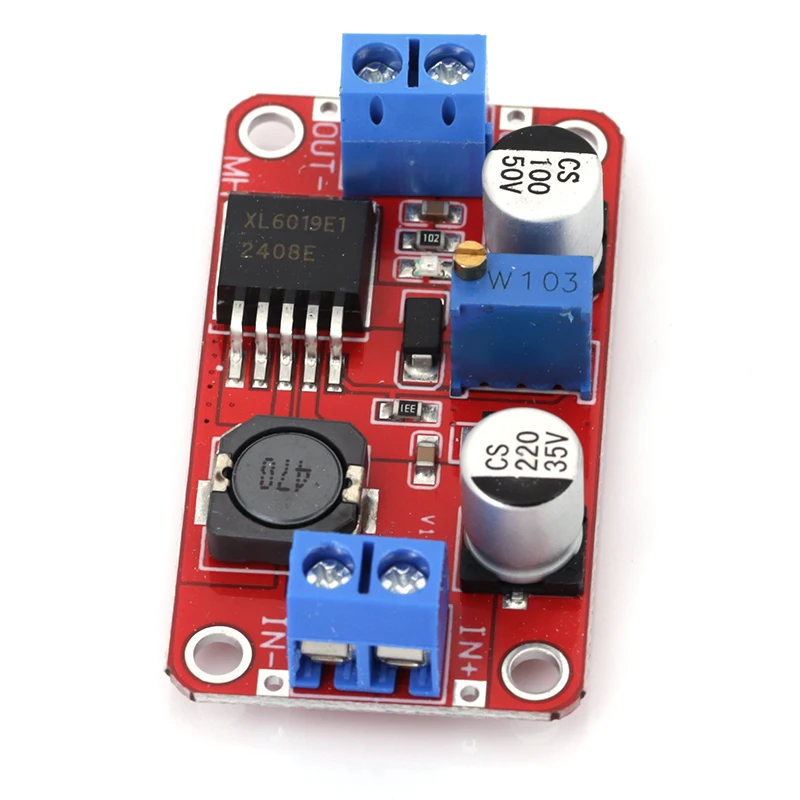 DC-DC Step Up Power Module 5A DC-DC Step Up Power Module Boost Volt Converter 3.3V-35V To 5V 6V 9V 12V 24V XL6019 Adjustable Output Regulator 1-10Pcs