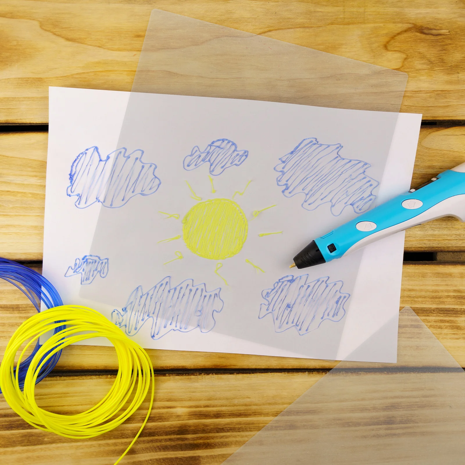 10 Pcs 3D Printing Copy Board Stencils for Drawing Translucent Craft Paper Child