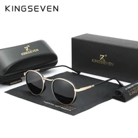 KINGSEVEN Round Retro Sunglasses Men Polarized UV400 Luxury Sunscreen Glasses Vintage Women Eyewear Causal Driving Glasses