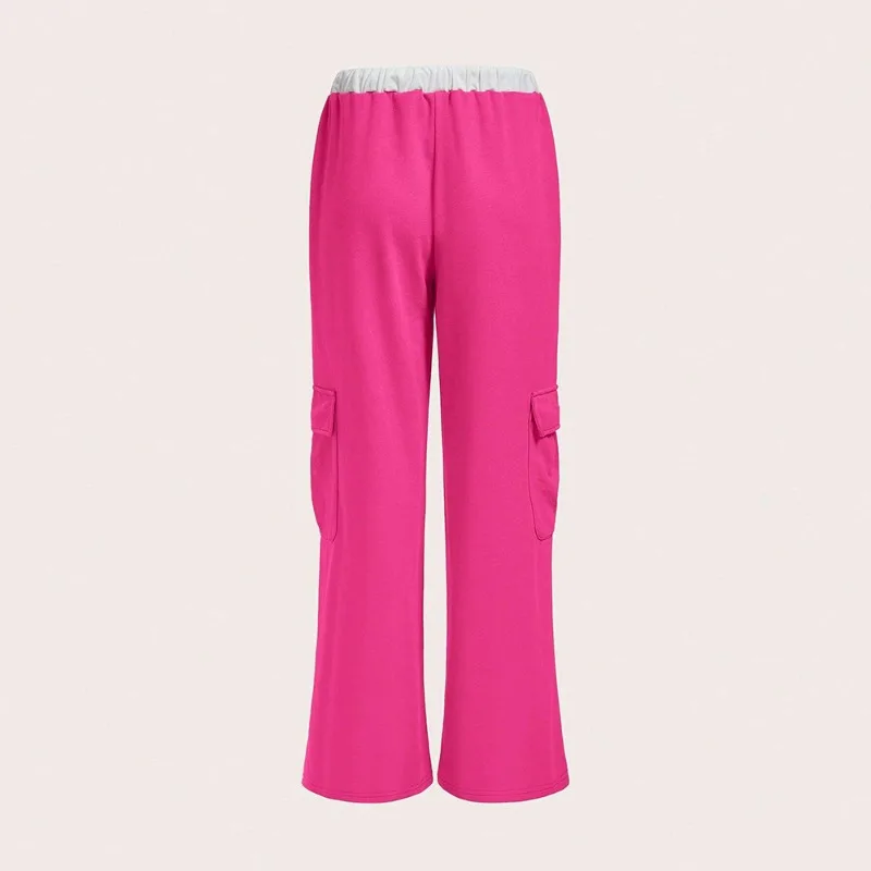 New Women's Fashion Loose Drawstring Wide Leg Pants Female Clothes Temperament Commuting Sexy Spicy Girl Women Casual Trousers