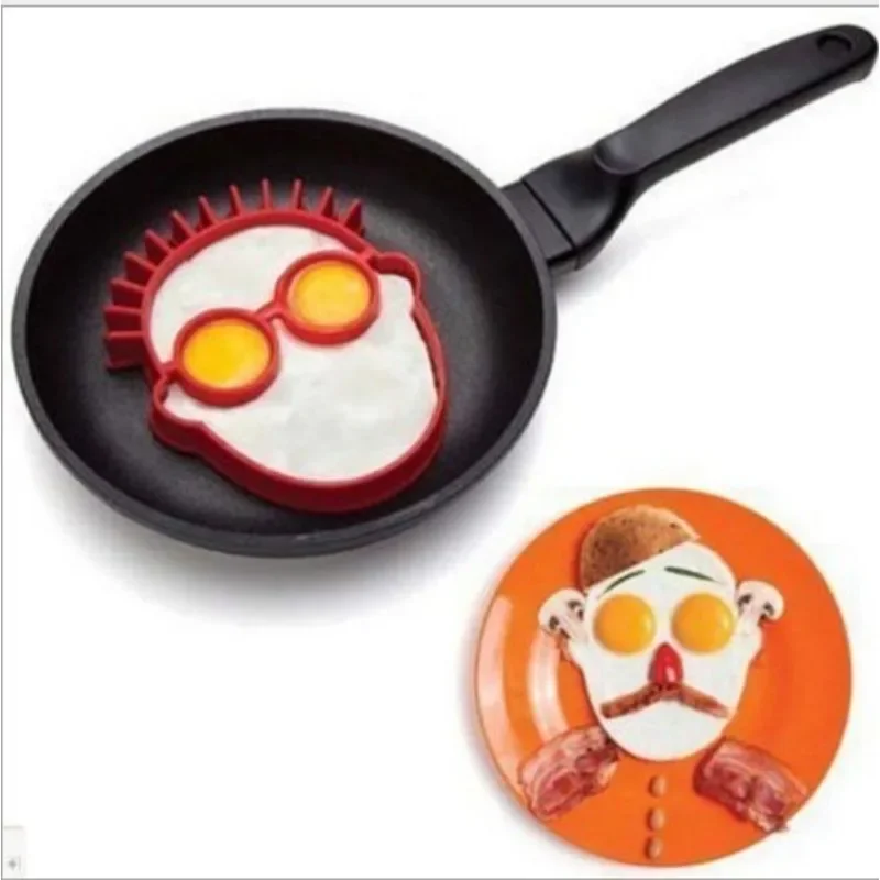 Breakfast Omelette Mold Silicone Egg Pancake Ring Shaper Cooking Tool DIY Kitchen Accessories Gadget Plastic Egg Separator egg mold egg separator egg ring