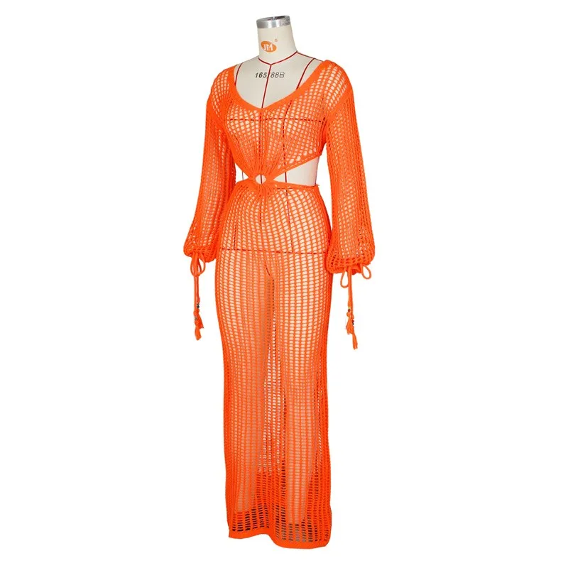 Hollow Out Maternity Photography Dress Full Sleeve Photo Shoot Dress Sexy Pregnancy Long Dress Summer Bikini Cover Dress