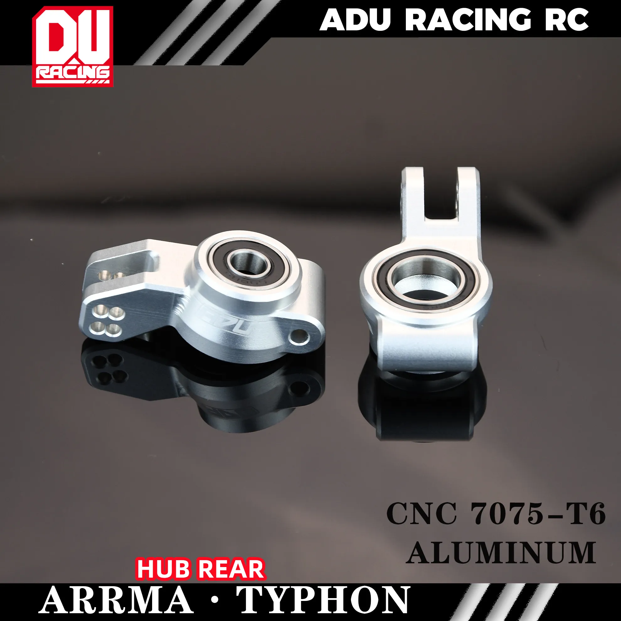 RC Car Parts ADU Racing HUB REAR CNC 7075 T6 ALUMINUM For ARRMA 6S TYPHON MOJAVE FIRETEAM TALION LIMITLESS F1 INFRACTION FELONY