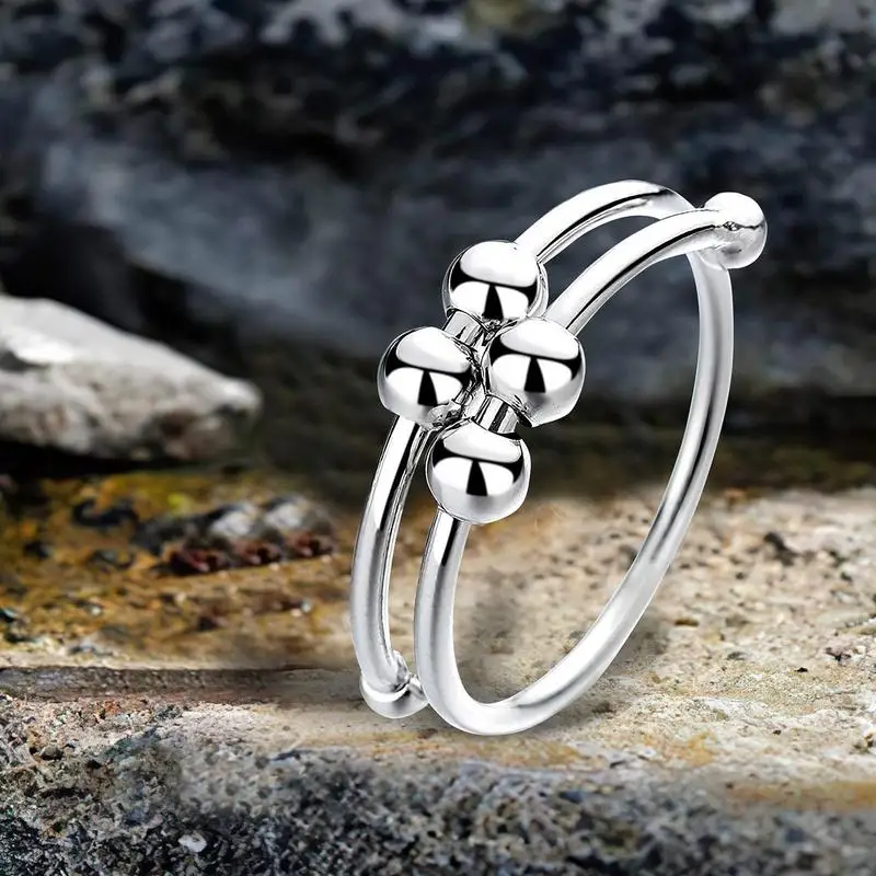 Anillo Antiestr s Ajustable De Acero Inoxidable Para Hombre Y Mujer Anillo Antiestr s Ajustable De Acero Inoxidable Para Hombre Y Mujer