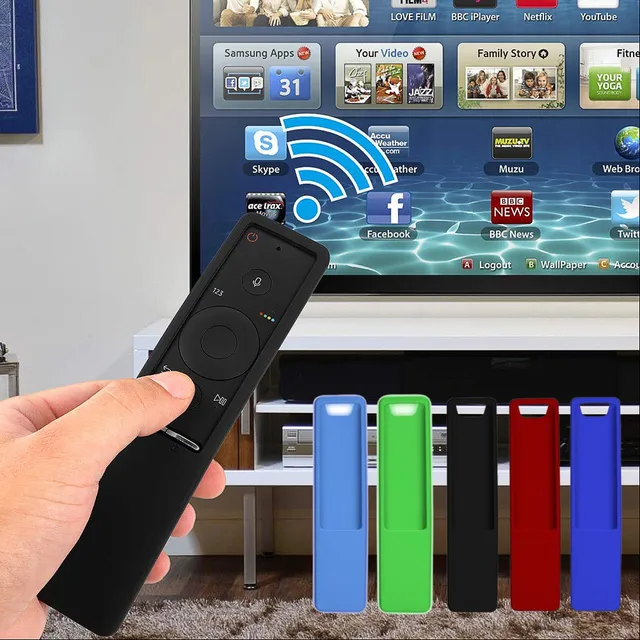 Védő Tok A Samsung Tv Bn59 Távirányító Fényvilágító Szilikon Csúszásgátló Fedőhosszú Tartó Doboz - Image 2