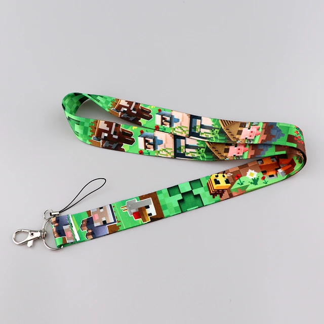 Pixelconnectionpixel Lanyard - Pvc Card Holder Keychain For