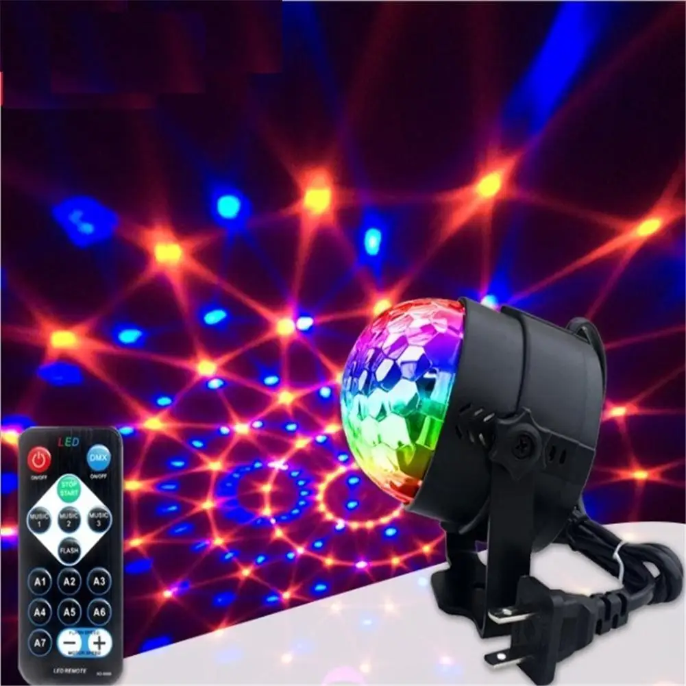 

Disco Party Ball Lights Strobe Light Stage Light with Remote Control 7 Colors RGB 3 Modes Disco Ball Light for Party Bar Karaoke