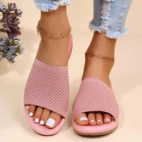 Sandales femmes Force élastique chaussures d'été femmes sandales plates décontracté intérieur extérieur pantoufle sandales d'été pour la plage Zapatos Mujer 3