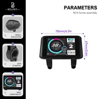 Accessoire pour vélo électrique 36V-72V, écran LCD UKC1/UKC1+ couleur avec protocole UART NO.2 OMD, connecteur SM/étanche 2