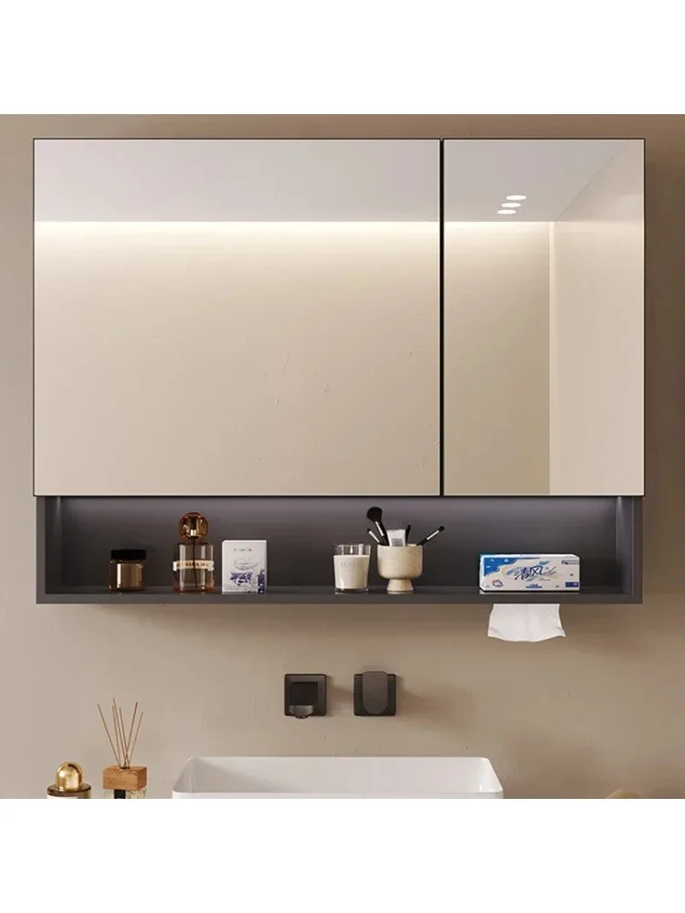 Smart Bathroom Mirror Cabinet Wall-mounted Storage with Wumart Makeup Mirror Cabinet Simple Home Furnitur