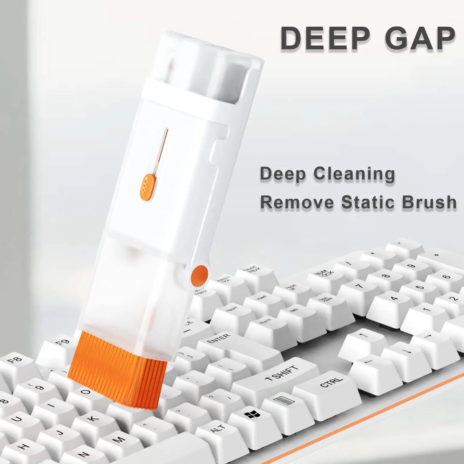 8-in-1 Computer Keyboard Cleaner Brush Kit Phone Holder Camera Phone Tablet Cleaning Tools Earphone Cleaning Pen For Airpod 2