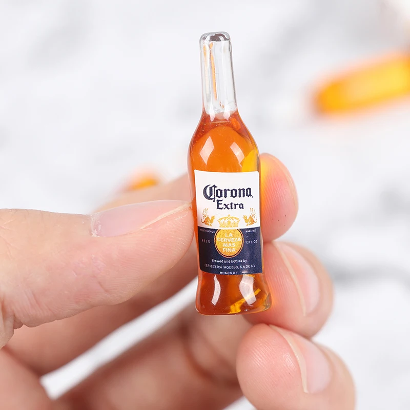 10Pcs 1/6 Dollhouse Miniature Resin Bottle Simulation Wine Bottle Model For Doll House Kitchen Home Decor Accessories Toys 4