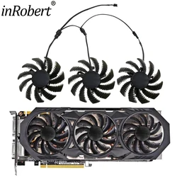 inRobert 75MM 2/3pin Cooler Fans PLD08010S12H For Gigabyte GTX 970 Windforce G1 Graphics Cards As Replacement CPU Cooler