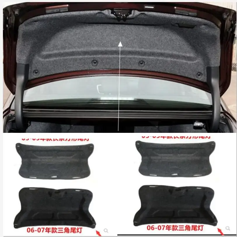 

Car Styling Car Trunk Soundproof Cotton Mat Sticker Protection 1Pcs/Set For Honda Accord 2003 2004 2005 2006 2007