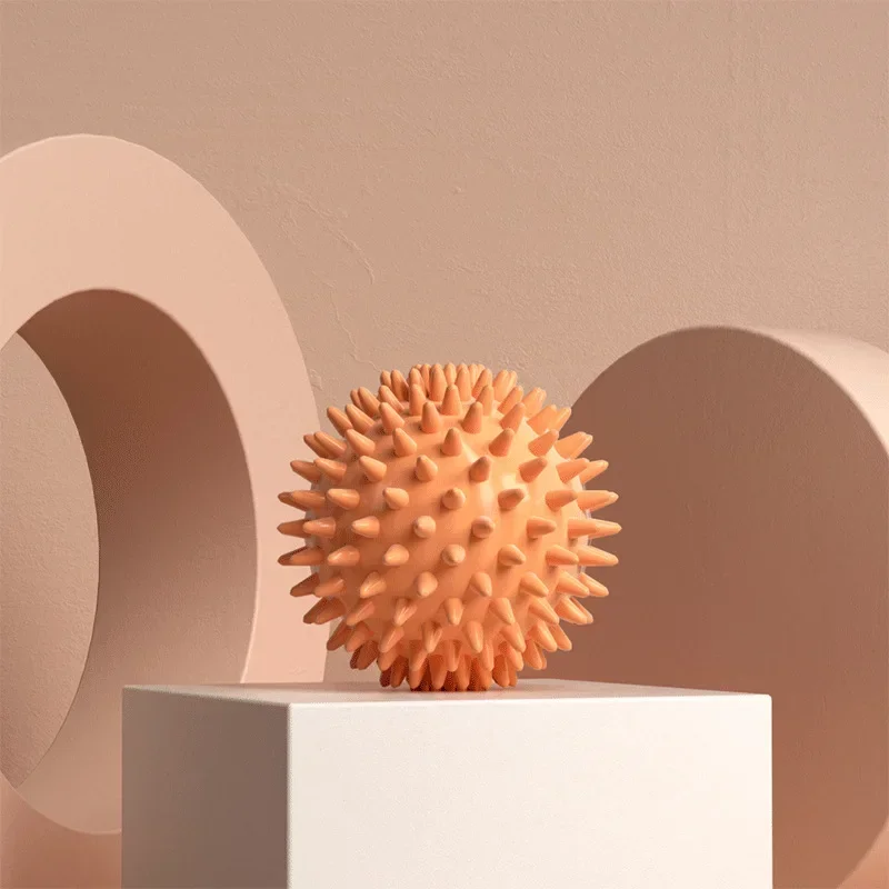 6cm PVC Spiky Massage Ball Sport Fitness Foot Pain Relief Plantar Fasciitis Yoga Fascia Massage Ball Neck Muscle Relaxation massage ball fascia ball