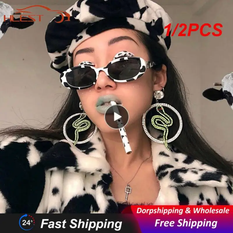 

1/2PCS Retro Sunglasses Small Oval Frame Sun Glasses Fashion UV400 Protection Shades Polarized Eyewear Outdoor Driving
