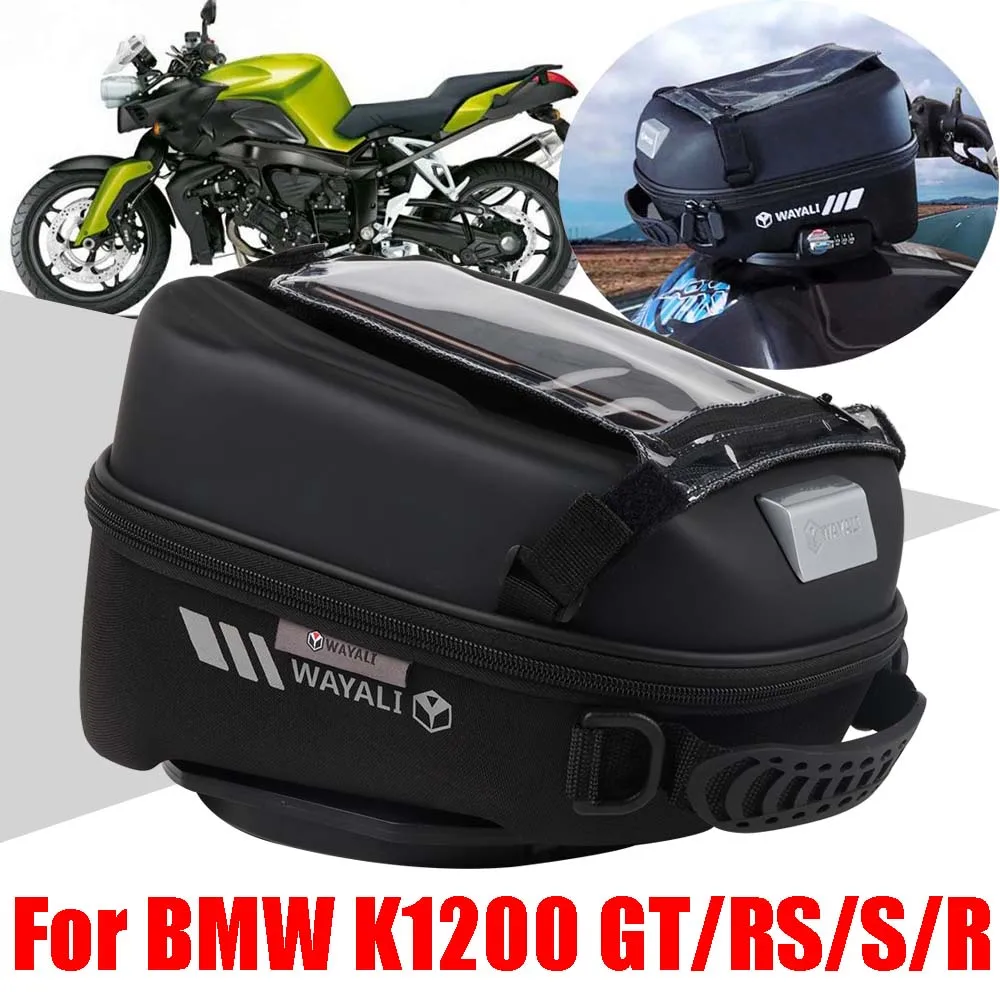 

For BMW K1200GT K1200RS K1200S K1200R K 1200 GT R S RS Accessories Tank Bag Luggage Backpack Tanklock GPS Phone Storage Bags