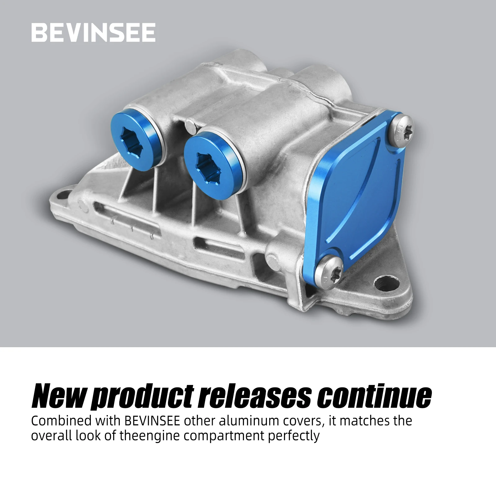 BEVINSEE Oil Thermostat Housing Lid Cover & Plugs for BMW E60 E61 E90 E92 F10 F11 F20 F36 F32 X1 E84 X3 F25, for BMW N54 N55 S55