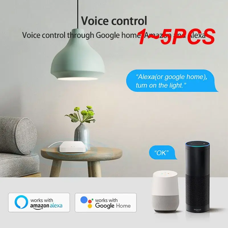 

1~5PCS Gateway，Tuya Smart Hub ,Smart Life APP Remote Controller Smart Home Bridge,Works with Alexa Home