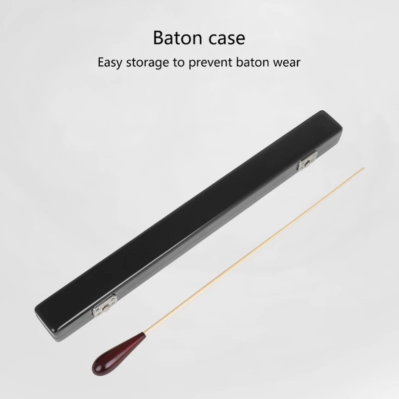 1PC Music Conductor Maple Handle Orchestra Music Conducting Batons for Leader Choral Director with Storage Box 24BD