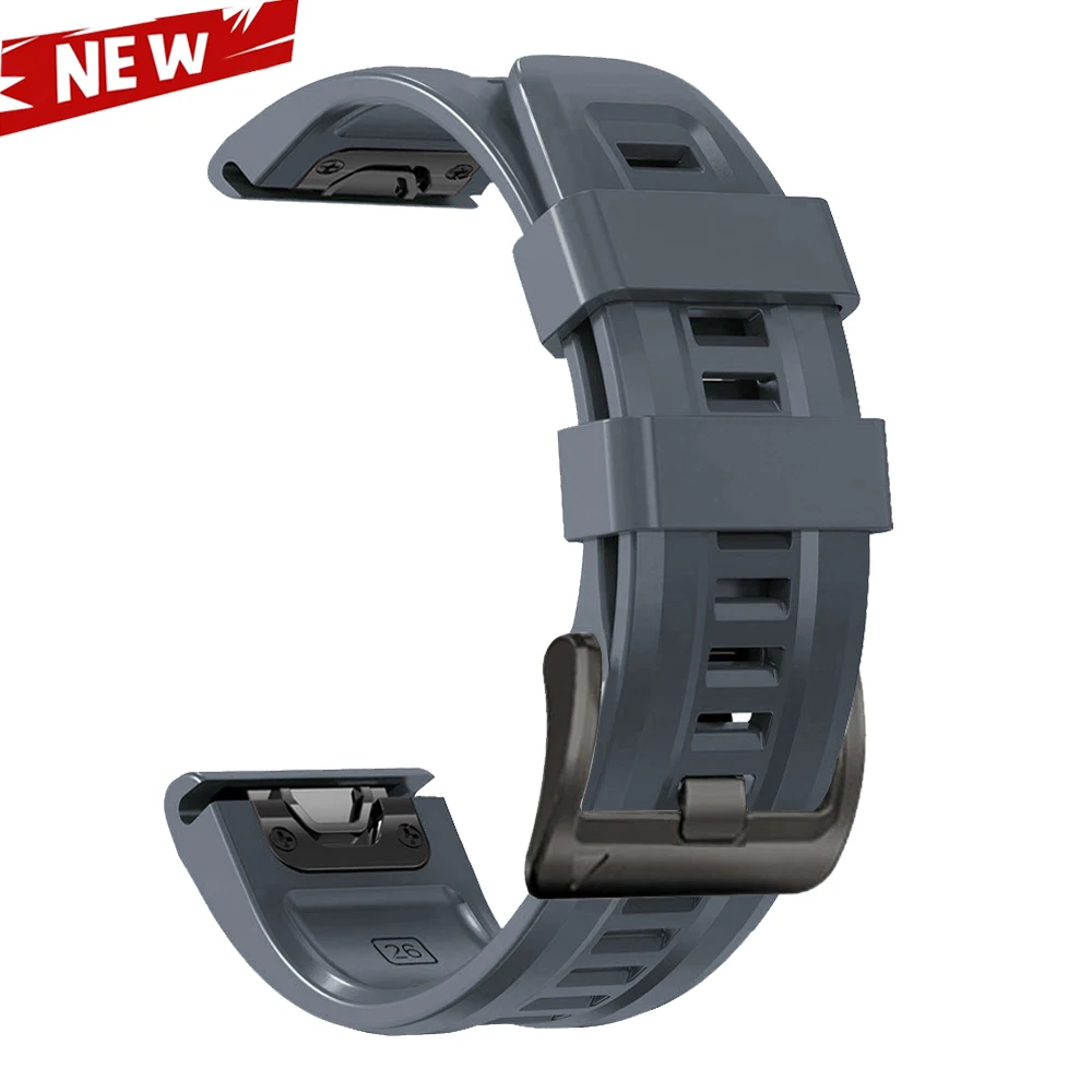 Silicone Sport Watch Band - QuickFit 26 22mm Strap Bracelet