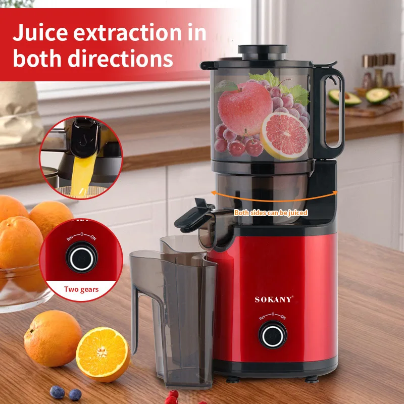 Houselin Cold Press Juicer,Extra Large Feed Chute,Easy Clean Self Feeding Effortless for Batch Juicing, High Juice Yield, 800W 4