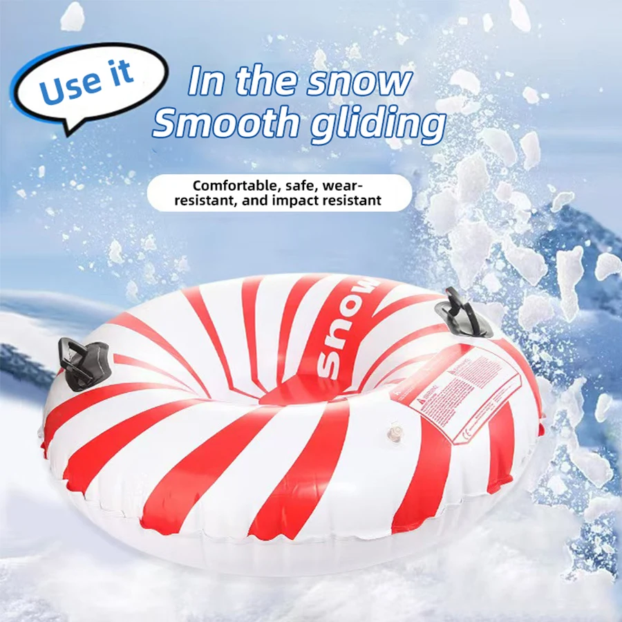 Adult and Children's Winter Outdoor Skiing Ring Thickened Wear resistant Dry Land Skiing Ring Inflatable Ski Mat Toy