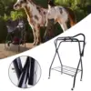 Portable Saddle Rack for Horse Trailer Saddle Stand Accessories Heavy Duty Equipment Saddle Organizer Saddle Holder for Farm 4