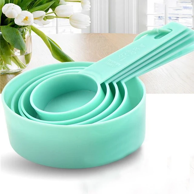 Great Choice Products Collapsible Measuring Cups And Spoons Set, Silicone Measuring  Cups And Spoons, Plastic Measuring