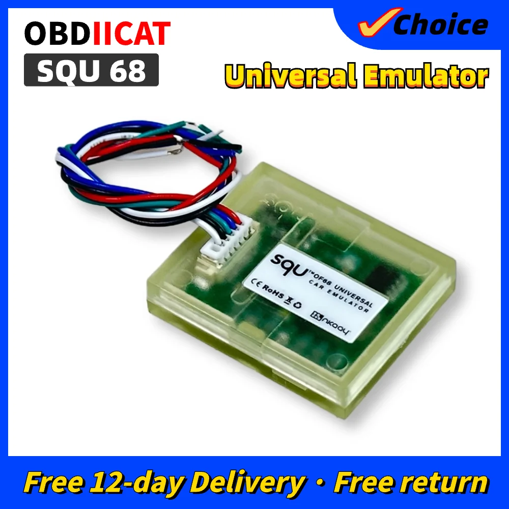 OBDIICAT OF68 범용 자동차 에뮬레이터, SQU OF68 지지대, IMMO, 좌석 정확도 센서, 타코 프로그램, 자동차 도구