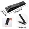 4Pcs/Set Nail Clippers Stainless Steel Anti Splash Fingernail Cutter Manicure Tools Bionics Design Nail Trimmer Pedicure Scissor 3