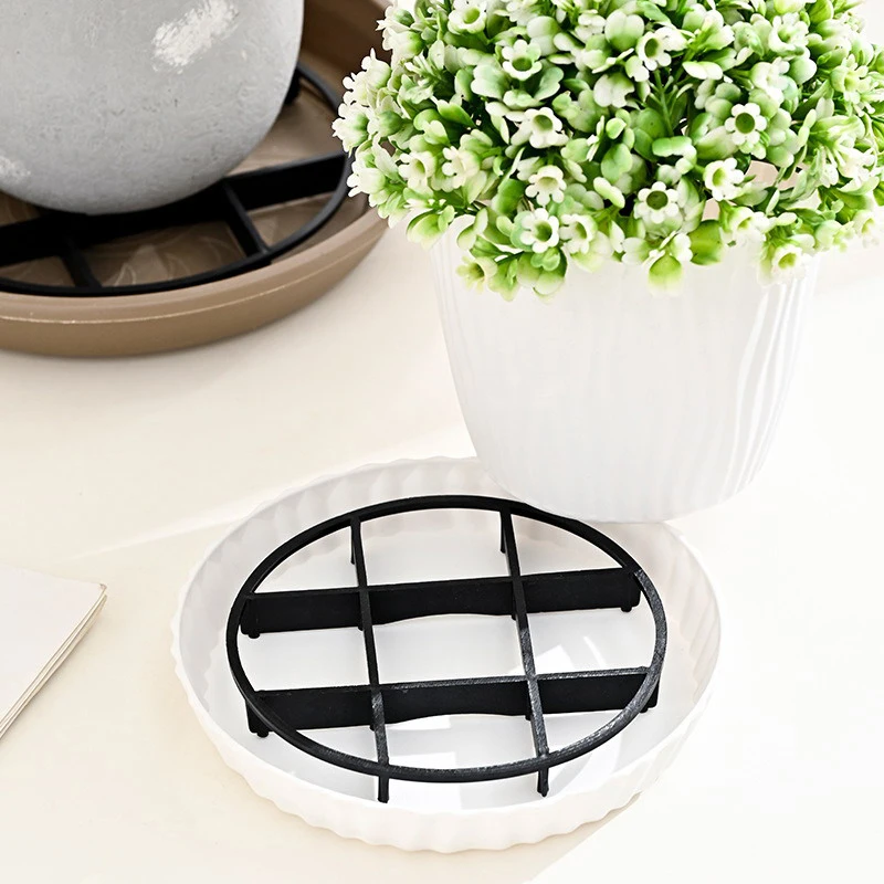 10Pcs Flower Pot Tray Anti Rot Root Plastic Saucer Bracket Drip flower pot tray