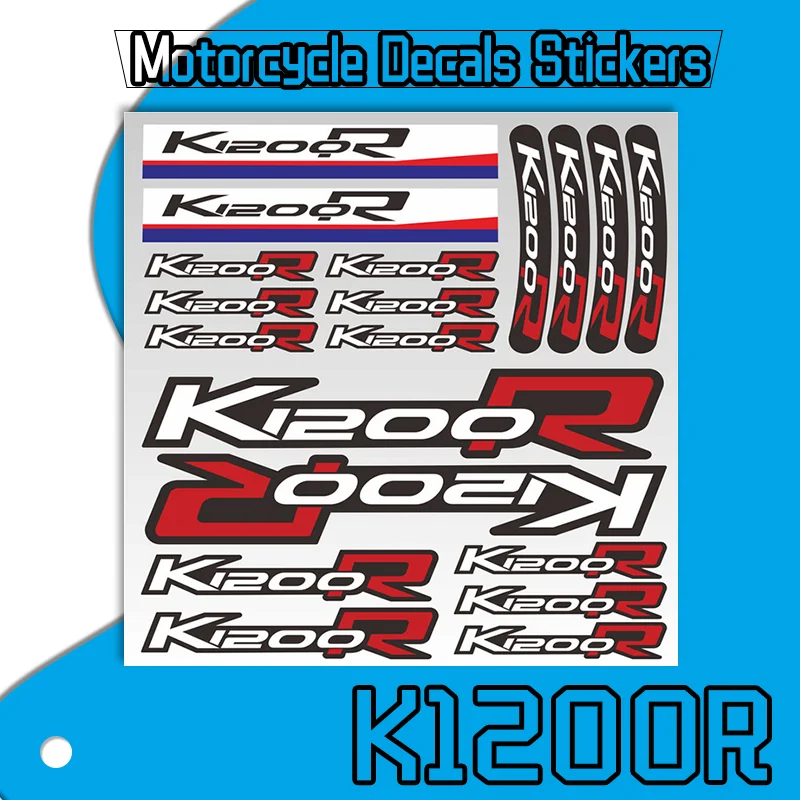 K1200R Reflective Sticker Motorcycle Body Waterproof Helmet Fuel Tank Tail Box Decals Stickers Kit For BMW K1200 R k1200r xk helmet extra large tail box yadiaima no 9 electric car calf battery storage