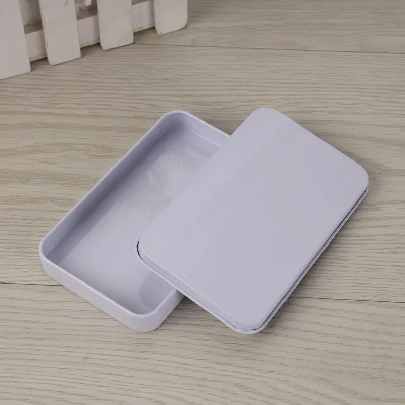 

Portable Tin Plate Candy Sundries Storage Box Travel Cosmetic Tools Packaging Box Home Rectangular Dust-proof Small Iron Box