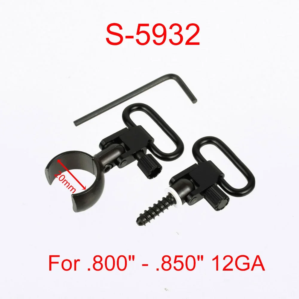 Tactical Metal Quick Detachable Sling Swivels Adapter Set For Rifle Shotgun Mossberg 500 Remington 870 1100 Express 20GA 12GA sling swivel adapter