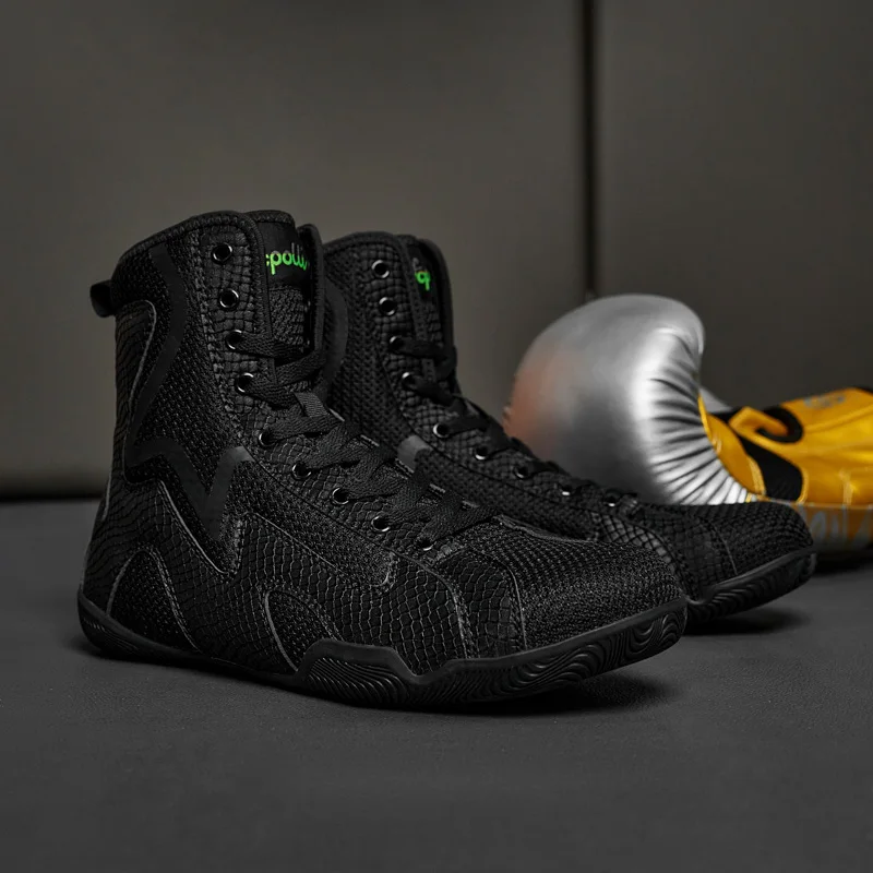 Different Colors Men Wrestling Boots Large Size Boxing Shoes for Mens Luxury Brand Fighting Shoes Man Gym Training Shoe