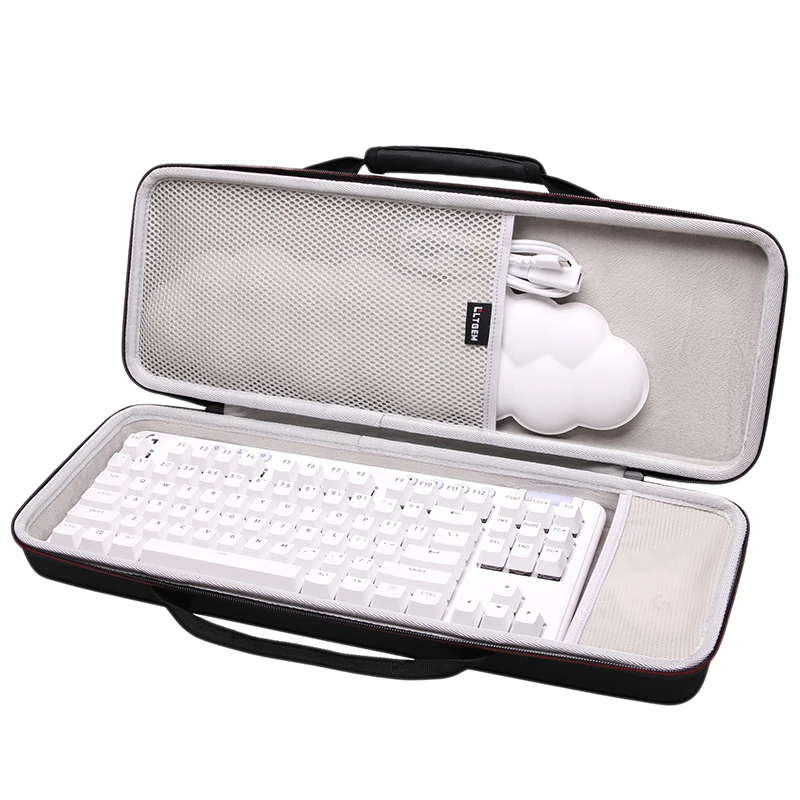 Eva Case Difícil para Logitech G715 Teclado Mecânico sem Fio do Jogo Bolsa de Transporte Protetor