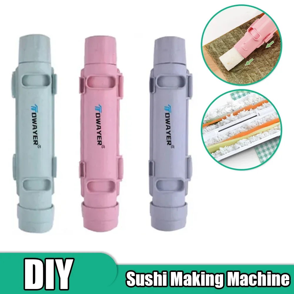 일본 롤러 밥 몰드 바주카, DIY 야채 고기 롤링 도구, 스시 만들기 기계, 주방 도구 도구, 빠른 스시 메이커
