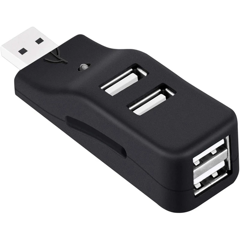 Hub Usb 3X 4 Porte, Mini Usb 2.0 Data Hub Splitter Piccolo Portatile, Per Pc, Laptop, Notebook Pc, Xps, Imac