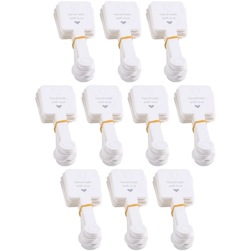 

500 шт., бумажные мини-бирки ручной работы с надписью «With Love»